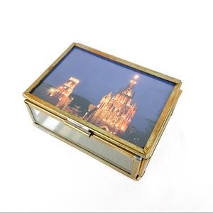 Glass Jewelry Box Vintage Europe